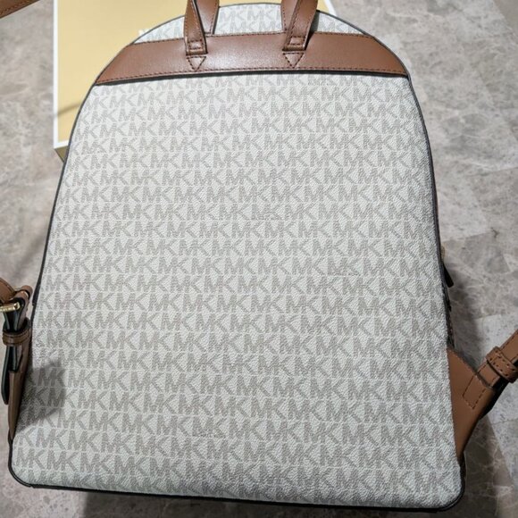 KORS MK Michael Kors Large Monogram and Leather Backpack-Brand New with Tags - Picture 3 of 7